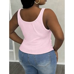 Débardeur grandes tailles rose | FeelFine