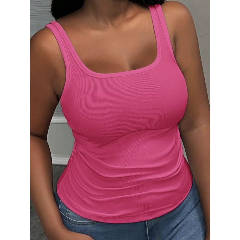 Débardeur grandes tailles rose | FeelFine
