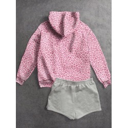 Sweat grandes tailles rose léopard | FeelFine